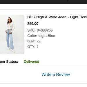 High rise and wide leg jeans